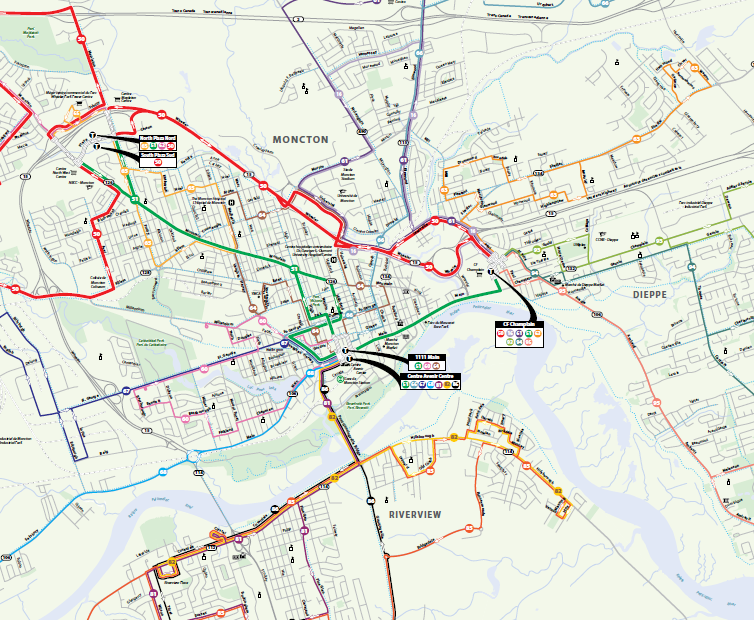 Carte complète des trajets